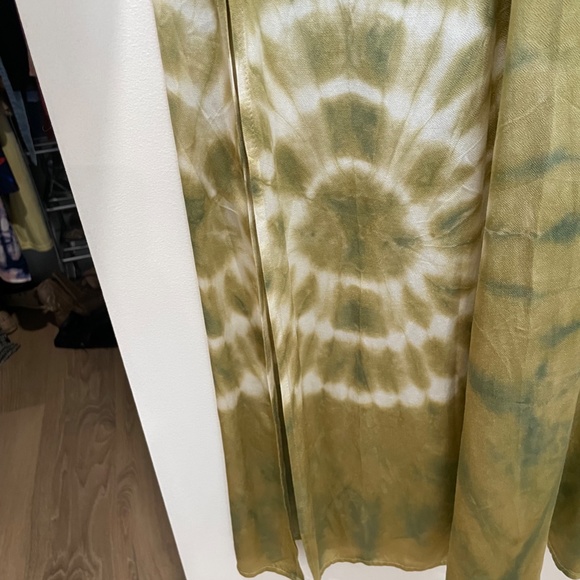 Young Fabulous & Broke Green Tie Dye Maxi Dress XS - Picture 5 of 8